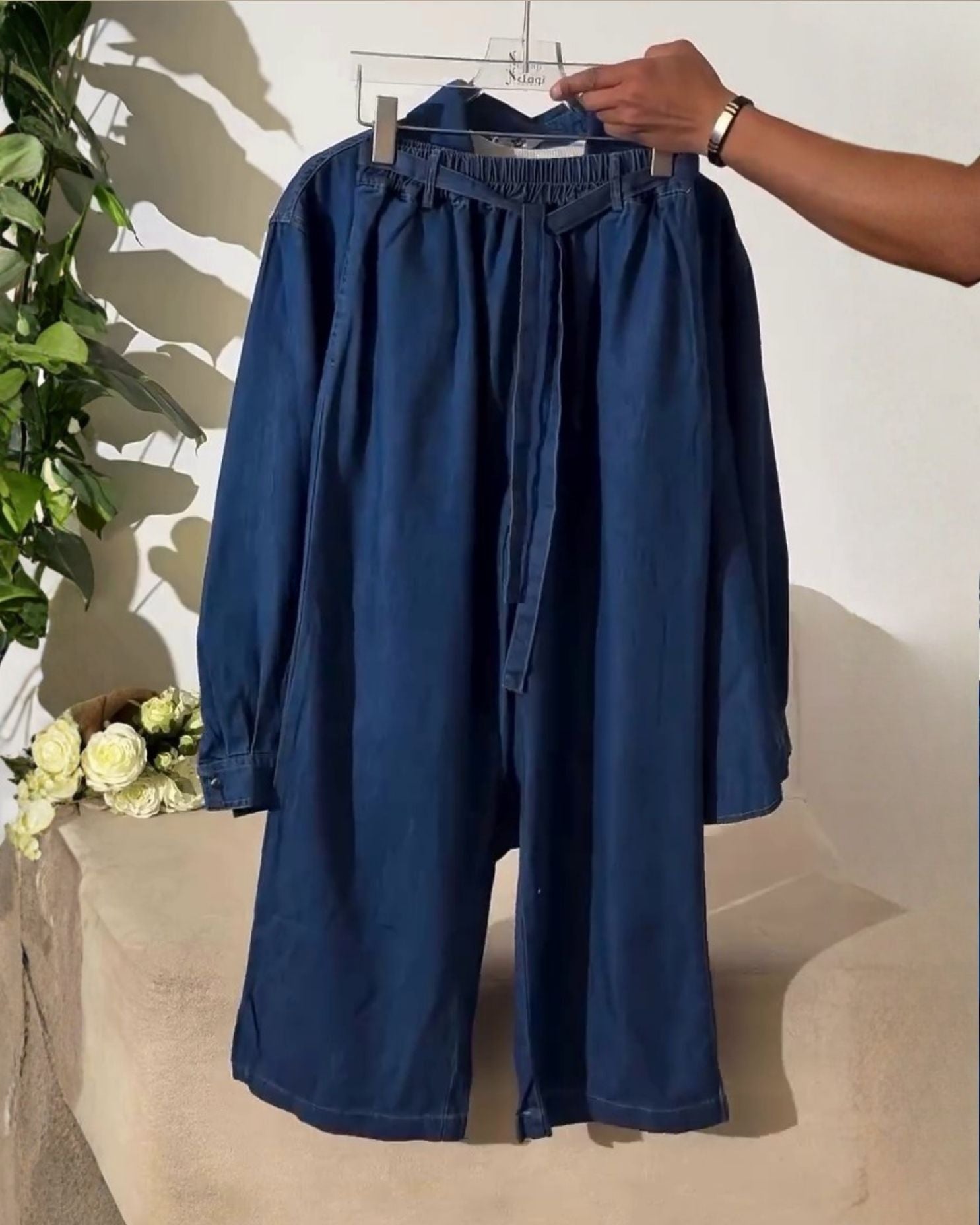 Nerra – Soft Denim Co-ord Set