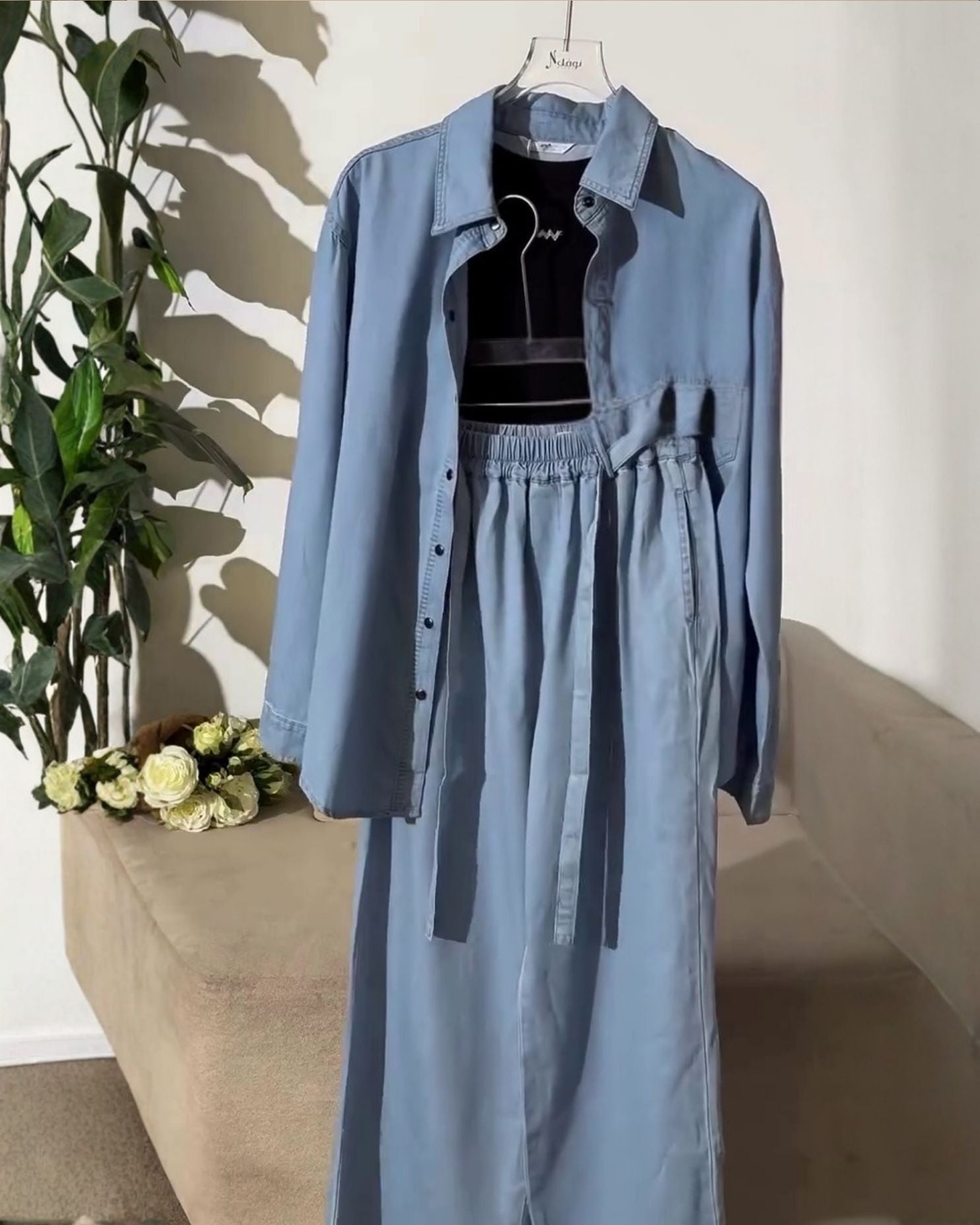 Nerra – Soft Denim Co-ord Set
